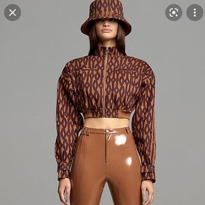 Adidas Ivy Park Monogram Jacket Size S